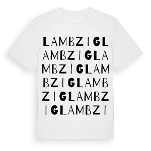 Lambzig ordlek t-shirt – ekologisk bomull t-shirt från Pinshirt