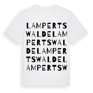 Lampertswalde ordlek t-shirt – ekologisk bomull t-shirt från Pinshirt