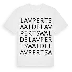 Lampertswalde ordlek t-shirt – ekologisk bomull t-shirt från Pinshirt