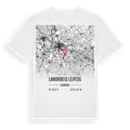 Landkreis Leipzig karta t-shirt