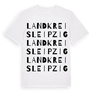 Landkreis Leipzig ordlek t-shirt – ekologisk bomull t-shirt från Pinshirt