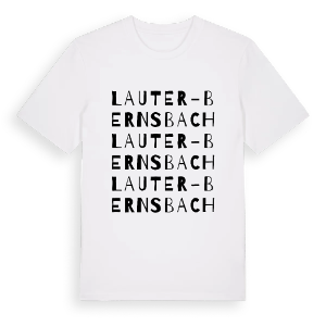 Lauter-Bernsbach ordlek t-shirt – ekologisk bomull t-shirt från Pinshirt
