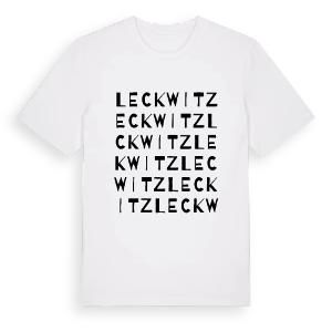 Leckwitz ordlek t-shirt – ekologisk bomull t-shirt från Pinshirt