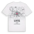Leipzig karta t-shirt