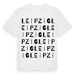 Leipzig ordlek t-shirt – ekologisk bomull t-shirt från Pinshirt