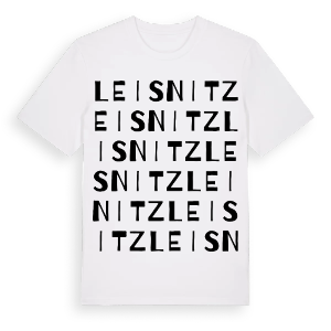 Leisnitz ordlek t-shirt – ekologisk bomull t-shirt från Pinshirt