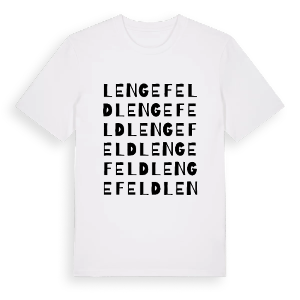 Lengefeld ordlek t-shirt – ekologisk bomull t-shirt från Pinshirt