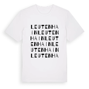 Leutenhain ordlek t-shirt – ekologisk bomull t-shirt från Pinshirt