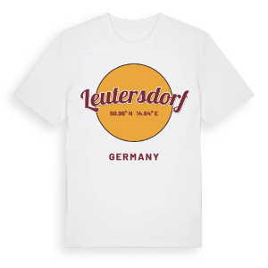 Leutersdorf cirkel t-shirt – ekologisk bomull t-shirt från Pinshirt