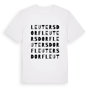 Leutersdorf ordlek t-shirt – ekologisk bomull t-shirt från Pinshirt