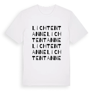 Lichtentanne ordlek t-shirt – ekologisk bomull t-shirt från Pinshirt