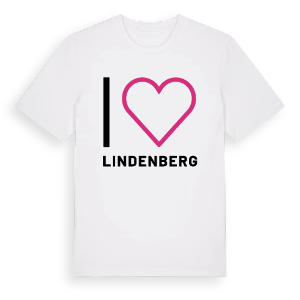 Jag älskar Lindenberg t-shirt stort tryck – ekologisk bomull t-shirt från Pinshirt