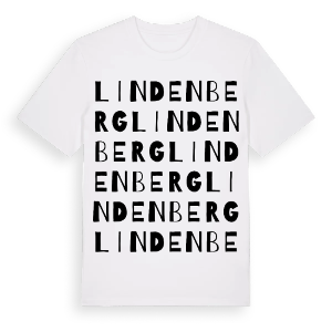 Lindenberg ordlek t-shirt – ekologisk bomull t-shirt från Pinshirt