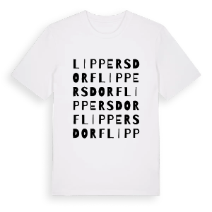 Lippersdorf ordlek t-shirt – ekologisk bomull t-shirt från Pinshirt