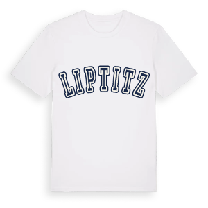 Liptitz college t-shirt – ekologisk bomull t-shirt från Pinshirt