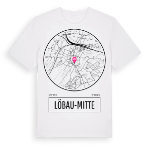 Löbau-Mitte t-shirt – ekologisk bomull t-shirt från Pinshirt