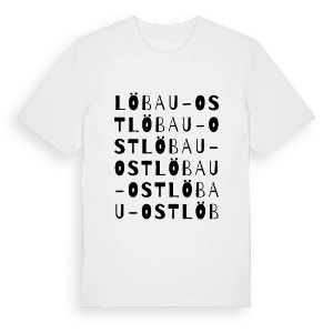 Löbau-Ost ordlek t-shirt – ekologisk bomull t-shirt från Pinshirt