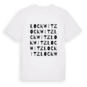 Lockwitz ordlek t-shirt – ekologisk bomull t-shirt från Pinshirt