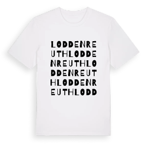 Loddenreuth ordlek t-shirt – ekologisk bomull t-shirt från Pinshirt