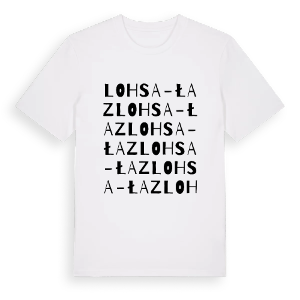 Lohsa - Łaz ordlek t-shirt – ekologisk bomull t-shirt från Pinshirt