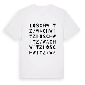 Loschwitz/Wachwitz ordlek t-shirt – ekologisk bomull t-shirt från Pinshirt