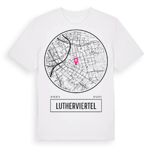 Lutherviertel t-shirt – ekologisk bomull t-shirt från Pinshirt