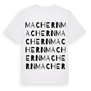Machern ordlek t-shirt – ekologisk bomull t-shirt från Pinshirt