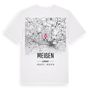 Meißen karta t-shirt – ekologisk bomull t-shirt från Pinshirt
