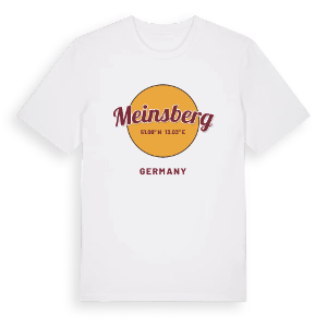 Meinsberg cirkel t-shirt – ekologisk bomull t-shirt från Pinshirt