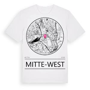 Mitte-West t-shirt – ekologisk bomull t-shirt från Pinshirt