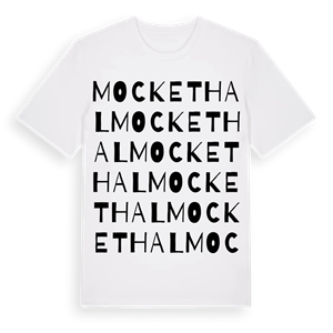 Mockethal ordlek t-shirt – ekologisk bomull t-shirt från Pinshirt