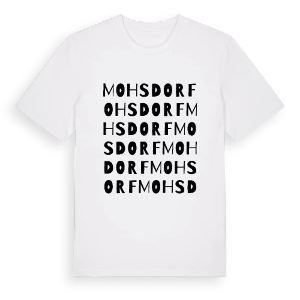 Mohsdorf ordlek t-shirt – ekologisk bomull t-shirt från Pinshirt