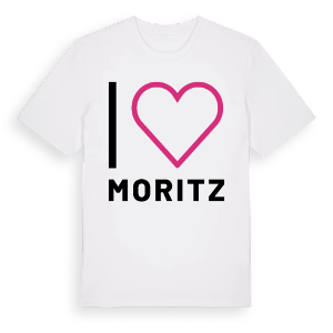 Jag älskar Moritz t-shirt stort tryck – ekologisk bomull t-shirt från Pinshirt
