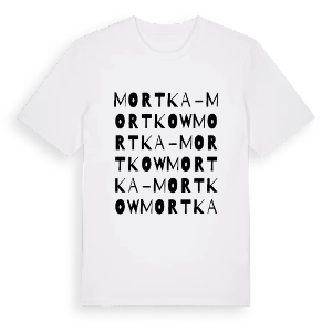 Mortka - Mortkow ordlek t-shirt – ekologisk bomull t-shirt från Pinshirt