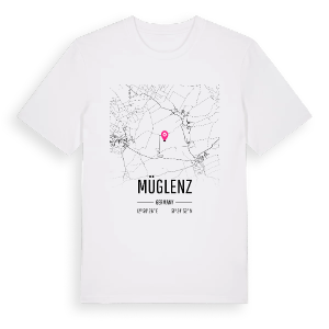 Müglenz karta t-shirt – ekologisk bomull t-shirt från Pinshirt