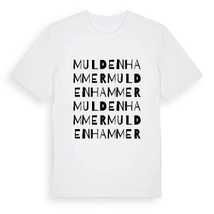 Muldenhammer ordlek t-shirt – ekologisk bomull t-shirt från Pinshirt