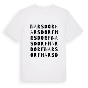 Narsdorf ordlek t-shirt – ekologisk bomull t-shirt från Pinshirt