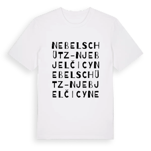 Nebelschütz - Njebjelčicy ordlek t-shirt – ekologisk bomull t-shirt från Pinshirt