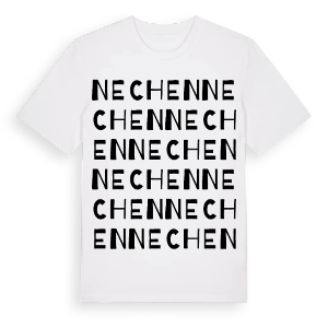Nechen ordlek t-shirt – ekologisk bomull t-shirt från Pinshirt