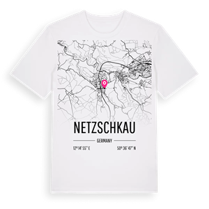 Netzschkau karta t-shirt – ekologisk bomull t-shirt från Pinshirt