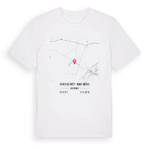 Neu-Puschwitz - Nowe Bóšicy karta t-shirt – ekologisk bomull t-shirt från Pinshirt