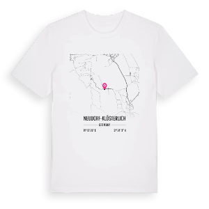 Neudorf-Klösterlich karta t-shirt – ekologisk bomull t-shirt från Pinshirt