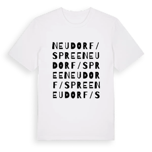 Neudorf/Spree ordlek t-shirt – ekologisk bomull t-shirt från Pinshirt