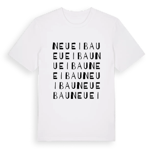 Neueibau ordlek t-shirt – ekologisk bomull t-shirt från Pinshirt