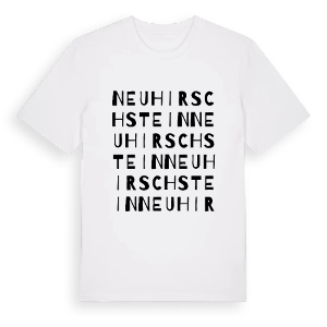 Neuhirschstein ordlek t-shirt – ekologisk bomull t-shirt från Pinshirt