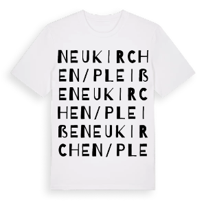 Neukirchen/Pleiße ordlek t-shirt – ekologisk bomull t-shirt från Pinshirt