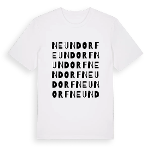 Neundorf ordlek t-shirt – ekologisk bomull t-shirt från Pinshirt