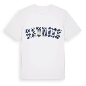 Neunitz college t-shirt – ekologisk bomull t-shirt från Pinshirt