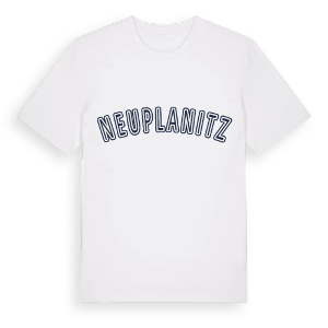 Neuplanitz college t-shirt – ekologisk bomull t-shirt från Pinshirt