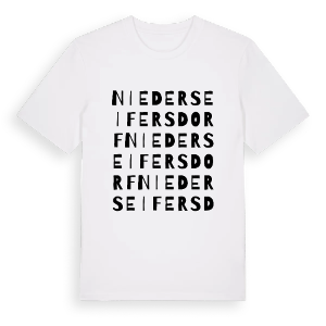 Nieder Seifersdorf ordlek t-shirt – ekologisk bomull t-shirt från Pinshirt